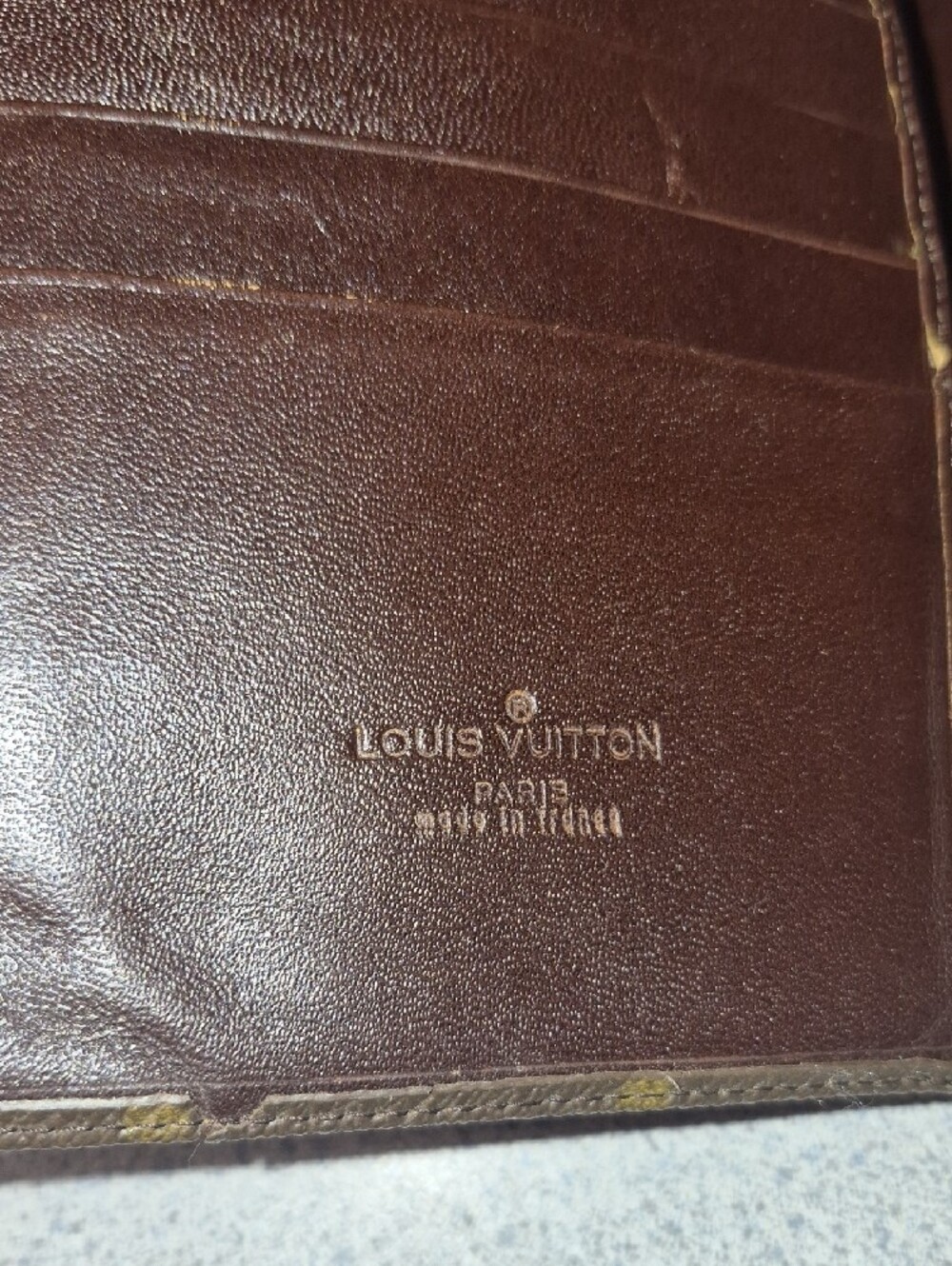 Louis Vuitton Monogram Fold-Over Wallet in Brown and Tan - Picture 3 of 9